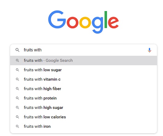 Google Search Fruit